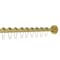 Kingston Brass KSR607 72-Inch Adjustable Stainless Steel Shower Curtain Rod with Rings, Brushed Brass KSR607 - alternate 1